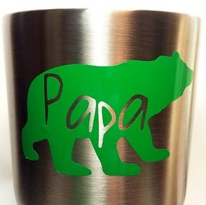 Papa bear vinyl decal any color